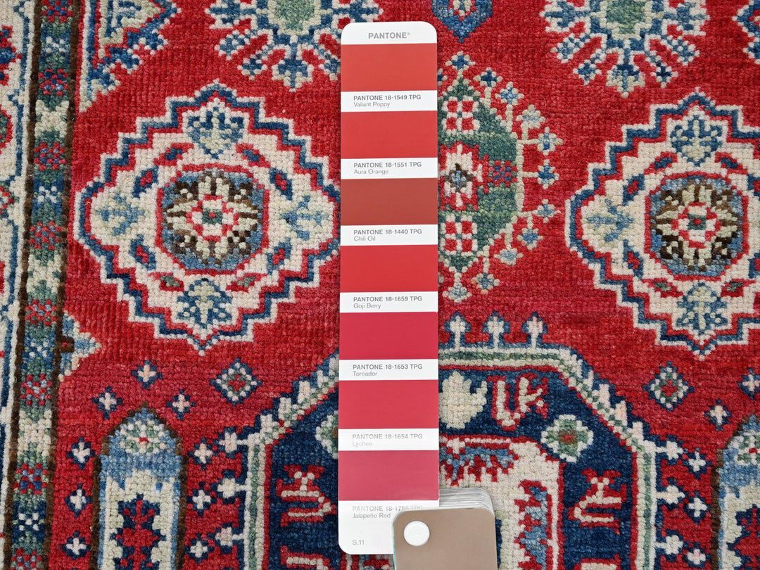 2'6" x 4'0" New Hand Knotted Red Wool Rectangle Oriental Rug - MOA102406