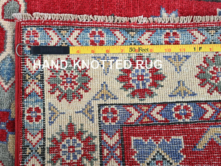 2'9" x 3'11" New Hand Knotted Red Wool Rectangle Oriental Rug - MOA102407