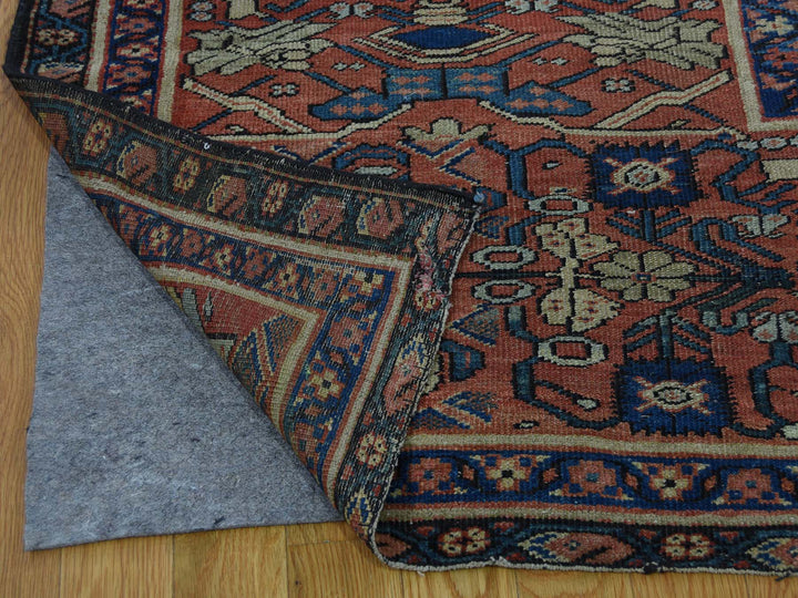 12'0" x 18'3" Vintage Hand Knotted Beige Wool Rectangle Oriental Rug - MOA10240817