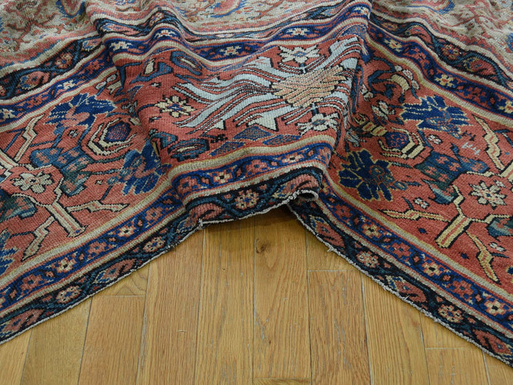 12'0" x 18'3" Vintage Hand Knotted Beige Wool Rectangle Oriental Rug - MOA10240817