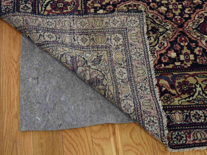 14'0" x 16'9" Vintage Hand Knotted Multicolored Wool Rectangle Oriental Rug - MOA10241179