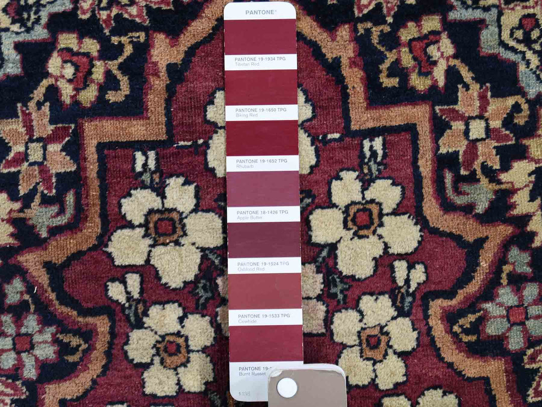 14'0" x 16'9" Vintage Hand Knotted Multicolored Wool Rectangle Oriental Rug - MOA10241179