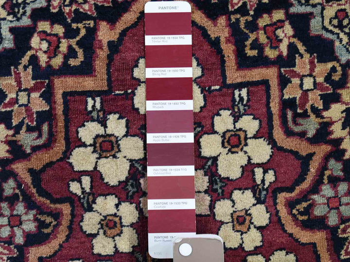 14'0" x 16'9" Vintage Hand Knotted Multicolored Wool Rectangle Oriental Rug - MOA10241179