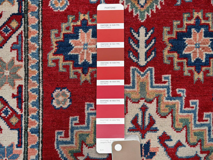 2'7" x 4'0" New Hand Knotted Red Wool Rectangle Oriental Rug - MOA102411
