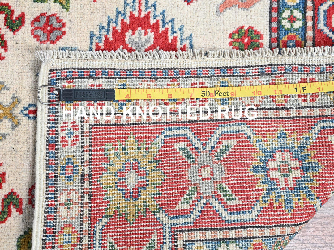 3'2" x 5'3" New Hand Knotted Ivory Wool Rectangle Oriental Rug - MOA102415
