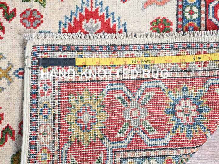 3'2" x 5'3" New Hand Knotted Ivory Wool Rectangle Oriental Rug - MOA102415