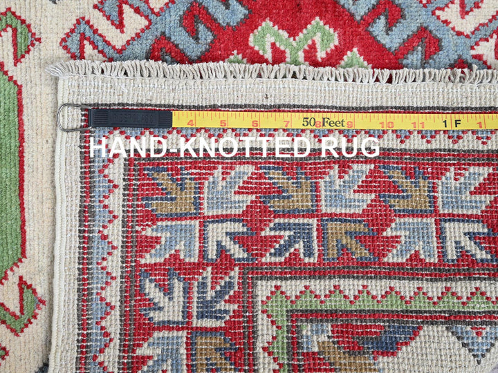 3'3" x 4'10" New Hand Knotted Ivory Wool Rectangle Oriental Rug - MOA102416