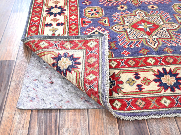 3'11" x 6'1" New Hand Knotted Purple Wool Rectangle Oriental Rug - MOA102417