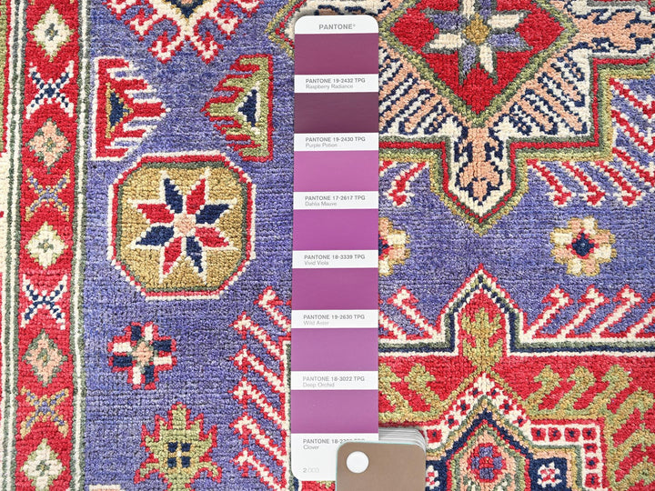 3'11" x 6'1" New Hand Knotted Purple Wool Rectangle Oriental Rug - MOA102417