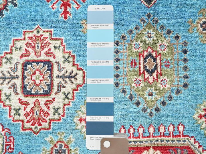 3'11" x 6'0" New Hand Knotted Blue Wool Rectangle Oriental Rug - MOA102418