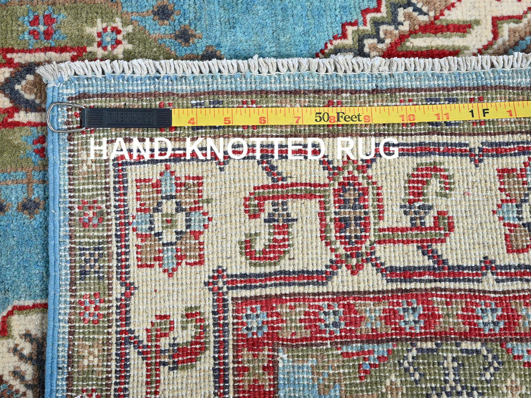 3'11" x 6'0" New Hand Knotted Blue Wool Rectangle Oriental Rug - MOA102418