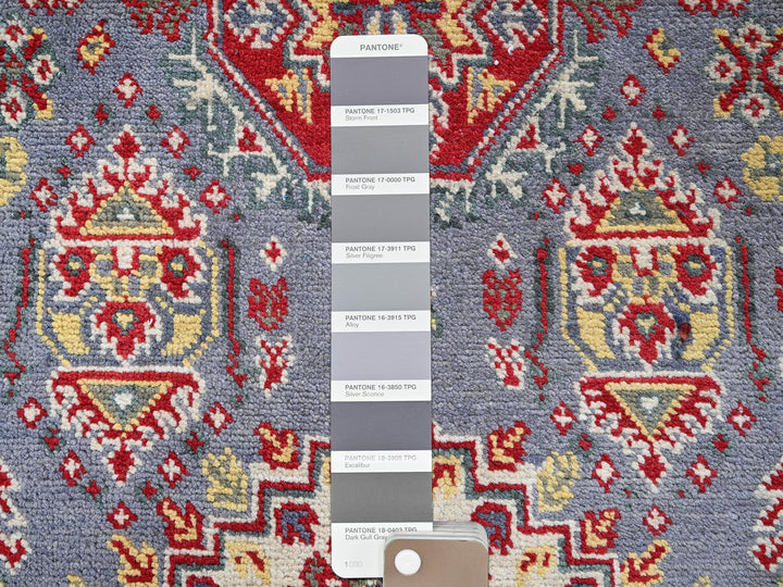 4'1" x 5'10" New Hand Knotted Grey Wool Rectangle Oriental Rug - MOA102419