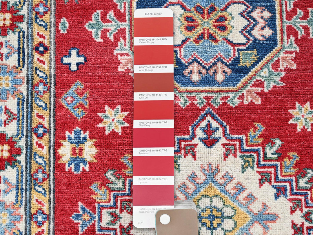 2'9" x 6'8" New Hand Knotted Red Wool Runner Oriental Rug - MOA102430