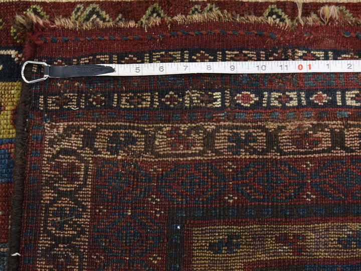 4'10" x 11'8" Vintage Hand Knotted Blue Wool Rectangle Oriental Rug - MOA10243138