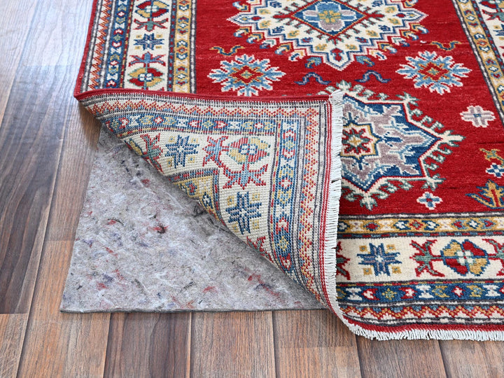 2'9" x 6'3" New Hand Knotted Red Wool Runner Oriental Rug - MOA102431