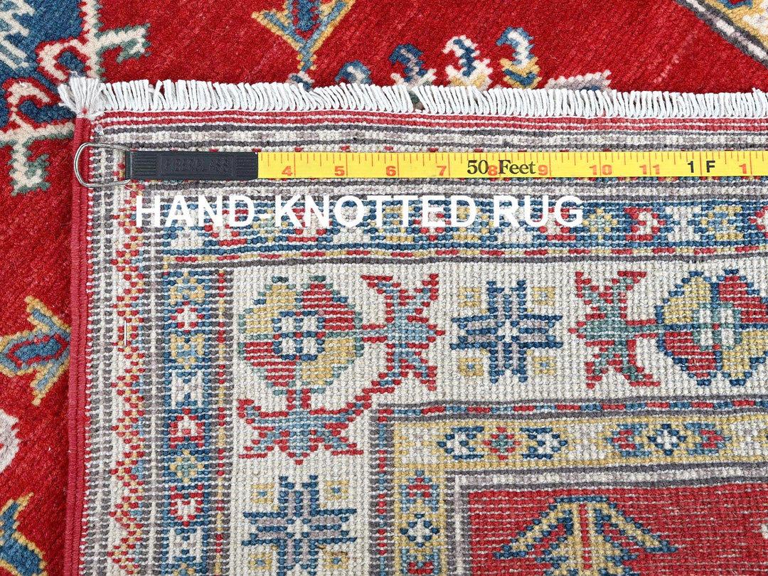 2'9" x 6'3" New Hand Knotted Red Wool Runner Oriental Rug - MOA102431