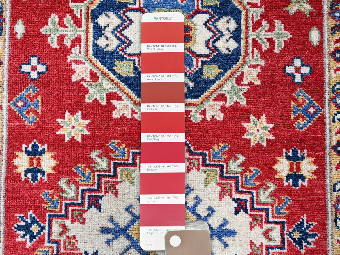 2'9" x 6'6" New Hand Knotted Red Wool Runner Oriental Rug - MOA102432