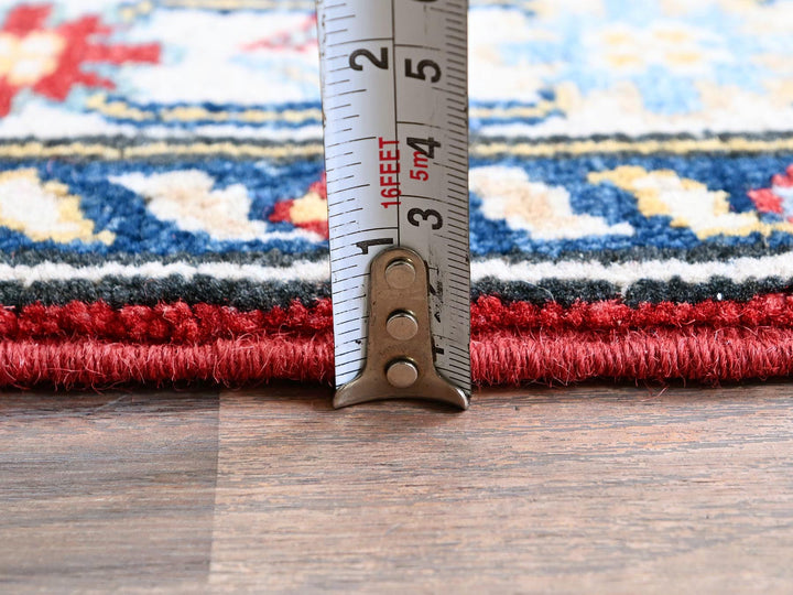 2'8" x 6'7" New Hand Knotted Red Wool Runner Oriental Rug - MOA102433