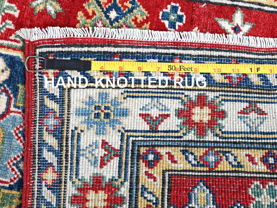 2'8" x 6'7" New Hand Knotted Red Wool Runner Oriental Rug - MOA102433