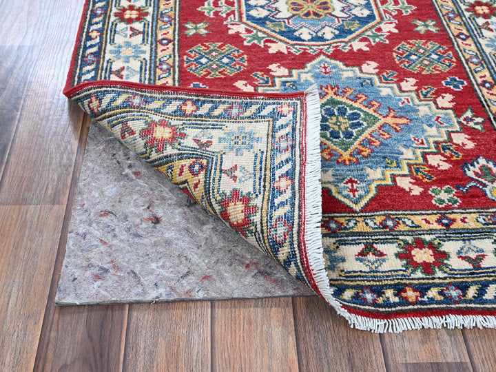 2'9" x 6'4" New Hand Knotted Red Wool Runner Oriental Rug - MOA102434