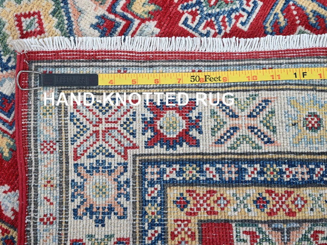 2'7" x 6'7" New Hand Knotted Red Wool Runner Oriental Rug - MOA102441