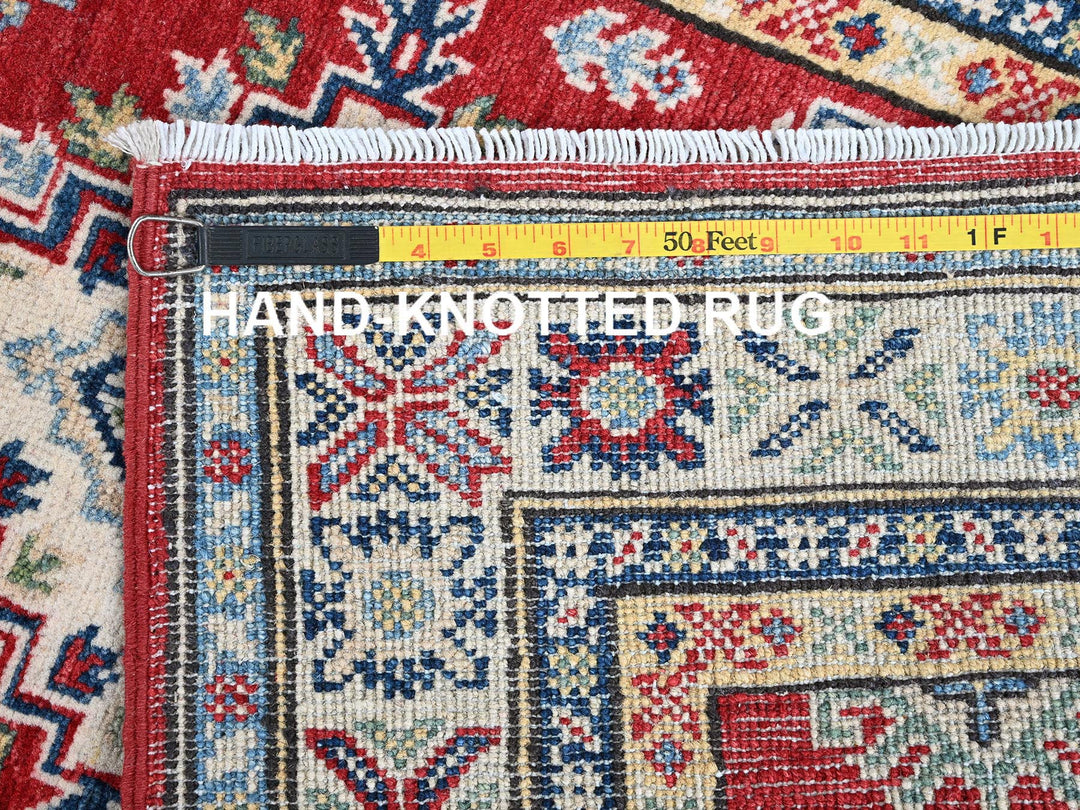 2'8" x 6'4" New Hand Knotted Red Wool Runner Oriental Rug - MOA102444