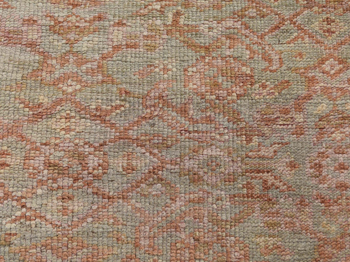10'10" x 15'3" Vintage Hand Knotted Orange Wool Rectangle Oriental Rug - MOA10244738