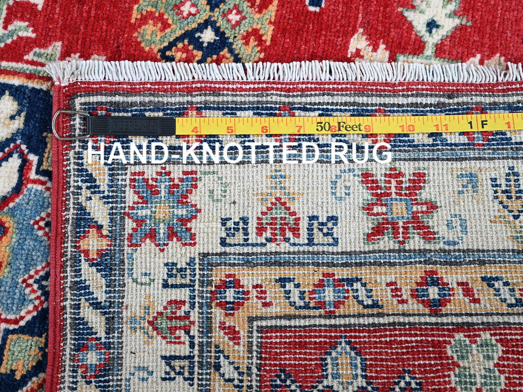 2'9" x 6'7" New Hand Knotted Red Wool Runner Oriental Rug - MOA102447