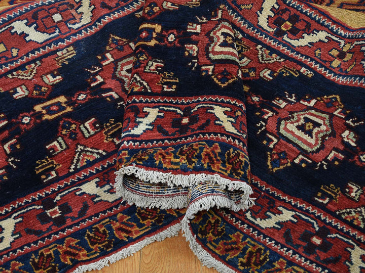 10'4" x 17'7" Vintage Hand Knotted Yellow Wool Rectangle Oriental Rug - MOA10244872