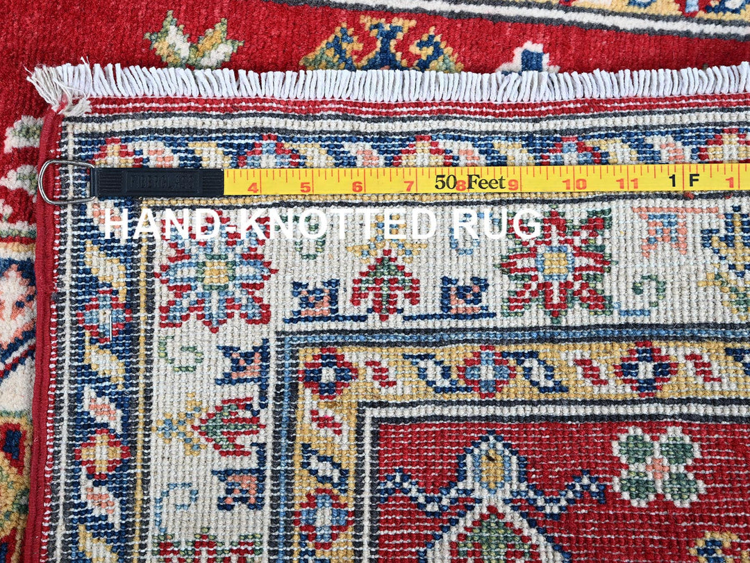 2'9" x 6'6" New Hand Knotted Red Wool Runner Oriental Rug - MOA102448