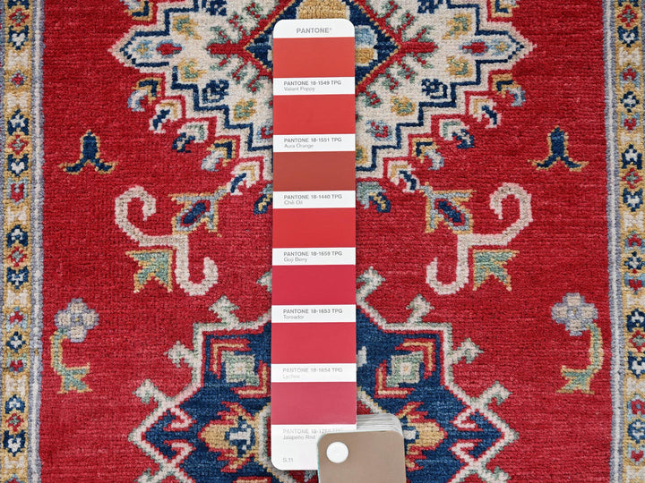 2'8" x 6'5" New Hand Knotted Red Wool Runner Oriental Rug - MOA102450