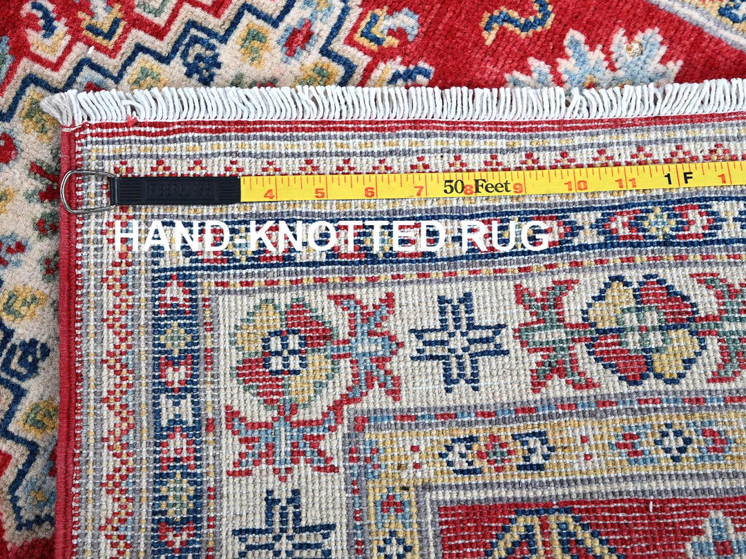 2'8" x 6'5" New Hand Knotted Red Wool Runner Oriental Rug - MOA102450