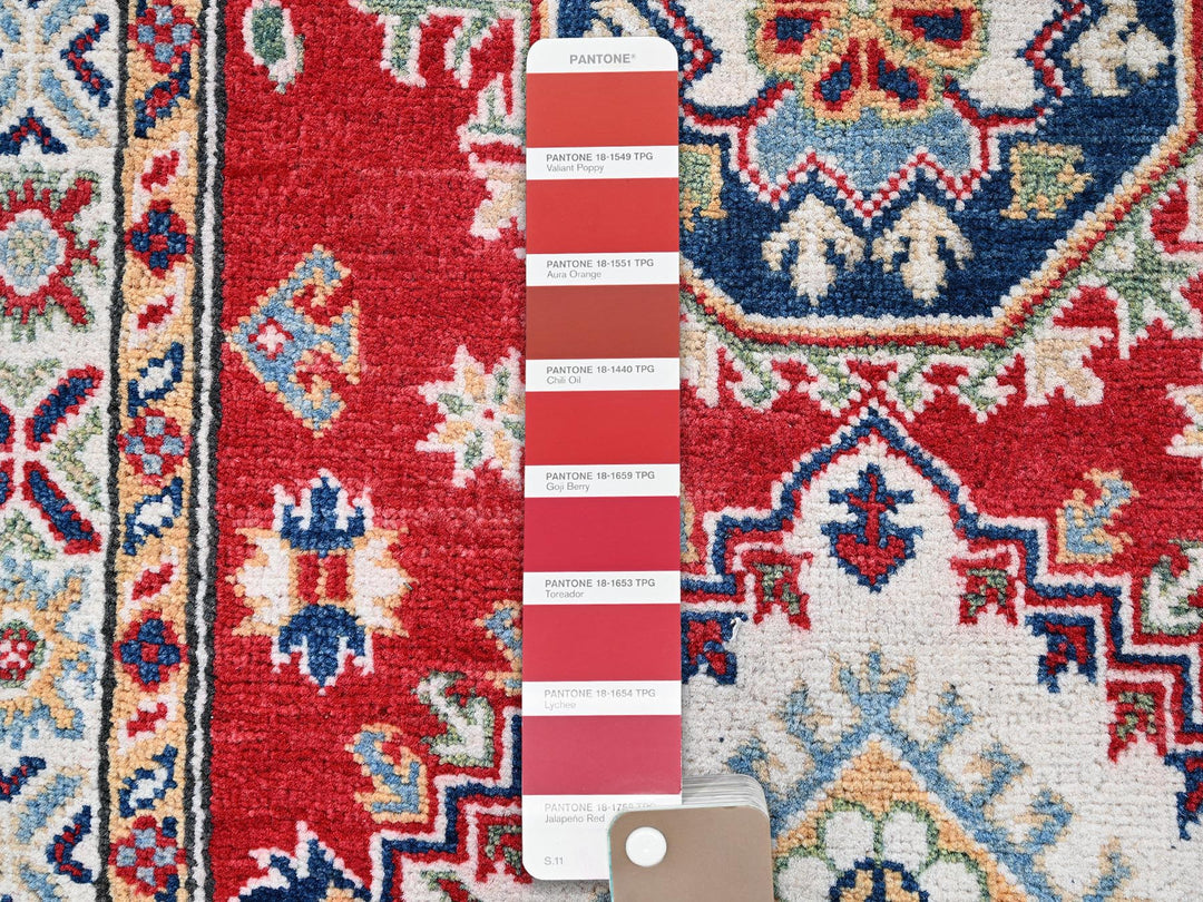 2'7" x 6'9" New Hand Knotted Red Wool Runner Oriental Rug - MOA102451