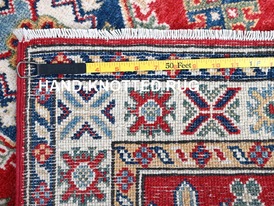 2'7" x 6'9" New Hand Knotted Red Wool Runner Oriental Rug - MOA102451