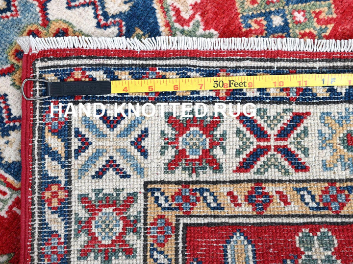 2'7" x 6'9" New Hand Knotted Red Wool Runner Oriental Rug - MOA102451