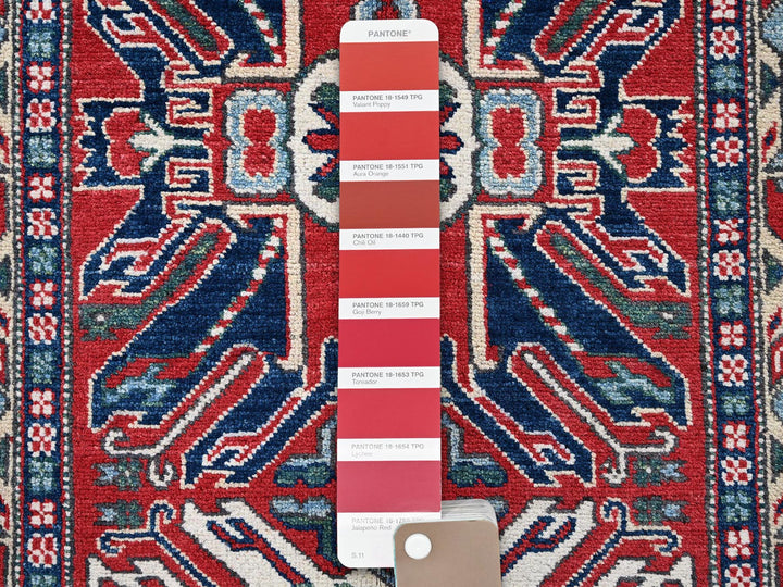 2'9" x 9'10" New Hand Knotted Red Wool Runner Oriental Rug - MOA102453