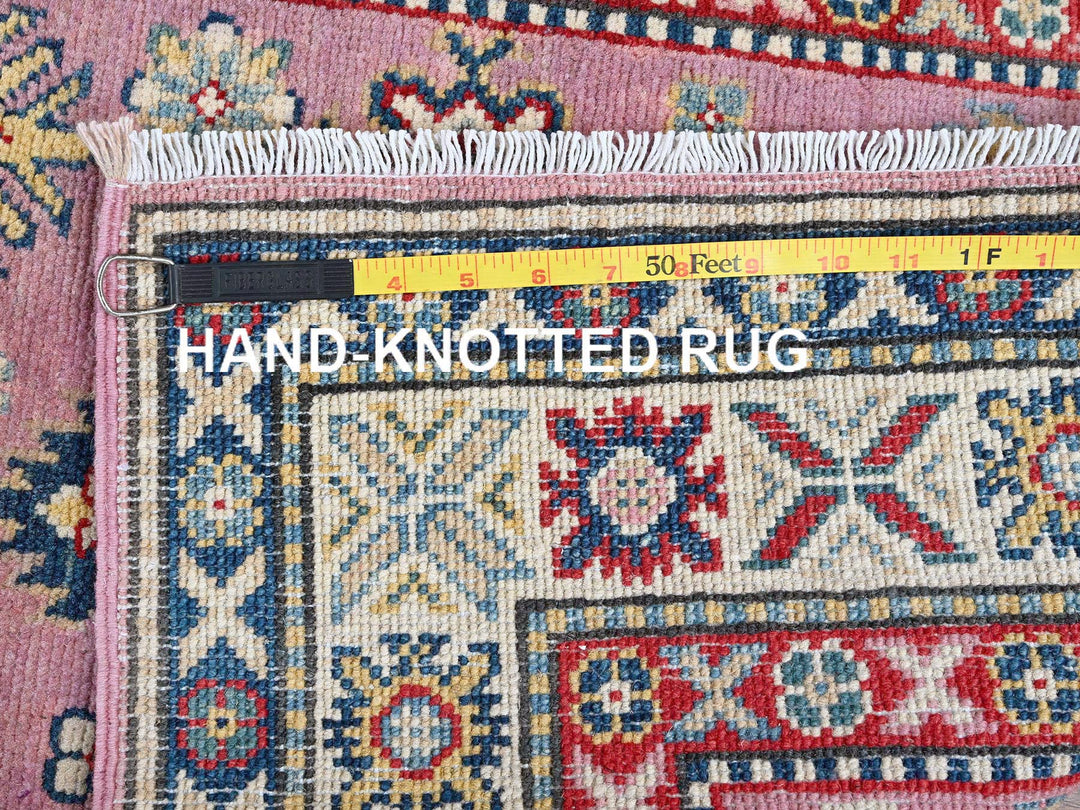 2'7" x 10'1" New Hand Knotted Pink Wool Runner Oriental Rug - MOA102455
