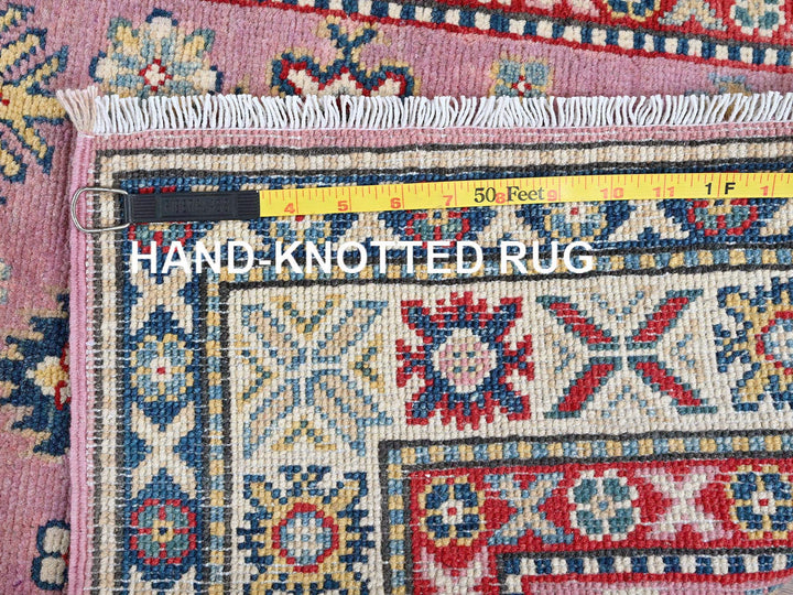 2'7" x 10'1" New Hand Knotted Pink Wool Runner Oriental Rug - MOA102455