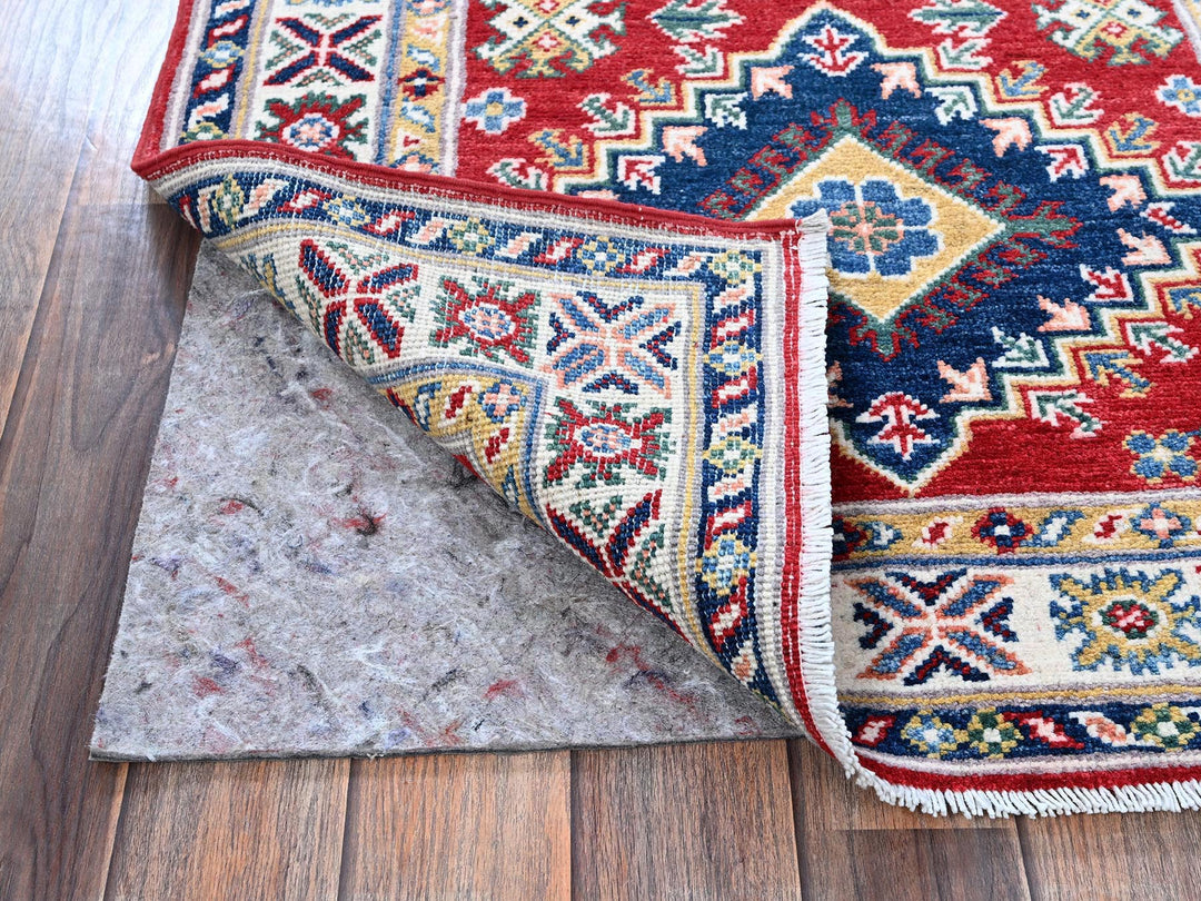 2'9" x 9'8" New Hand Knotted Red Wool Runner Oriental Rug - MOA102456