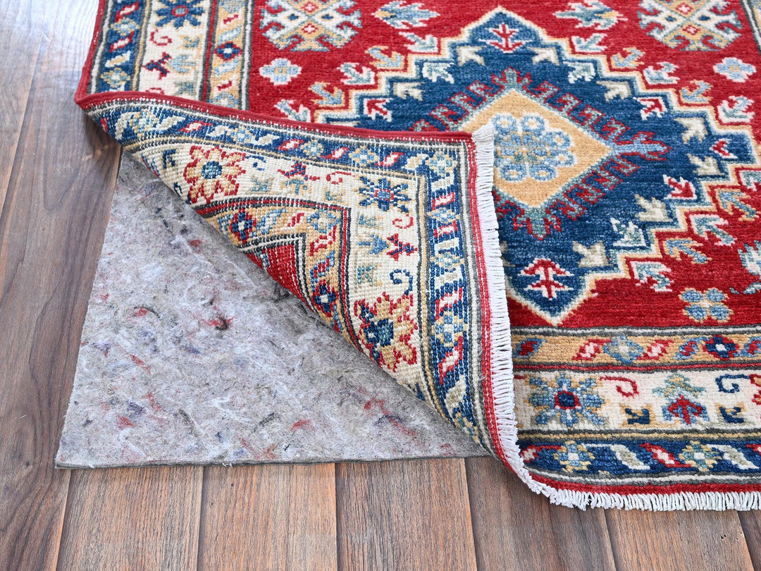 2'10" x 9'7" New Hand Knotted Red Wool Runner Oriental Rug - MOA102457
