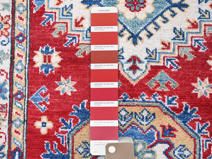 2'10" x 9'7" New Hand Knotted Red Wool Runner Oriental Rug - MOA102457