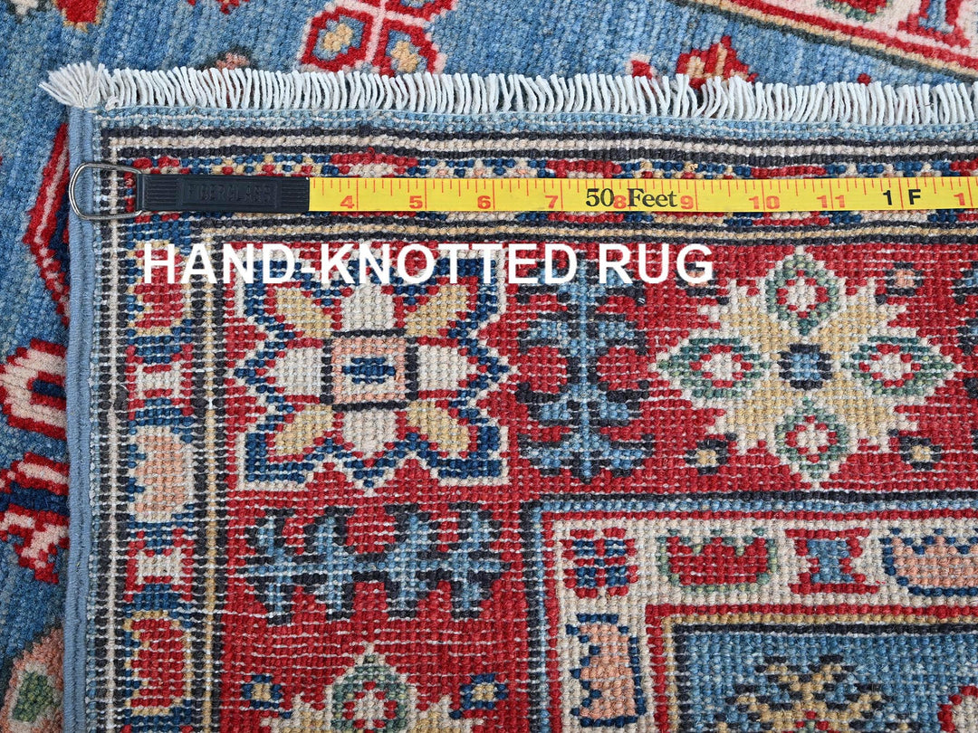 2'9" x 9'6" New Hand Knotted Blue Wool Runner Oriental Rug - MOA102459
