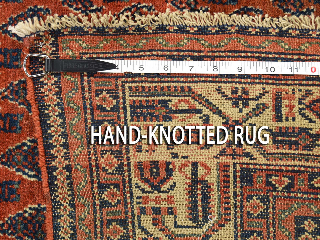 4'5" x 6'5" Vintage Hand Knotted Brown Wool Rectangle Oriental Rug - MOA10246195