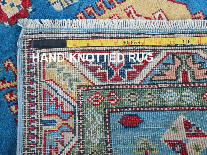 2'9" x 8'2" New Hand Knotted Blue Wool Runner Oriental Rug - MOA102461