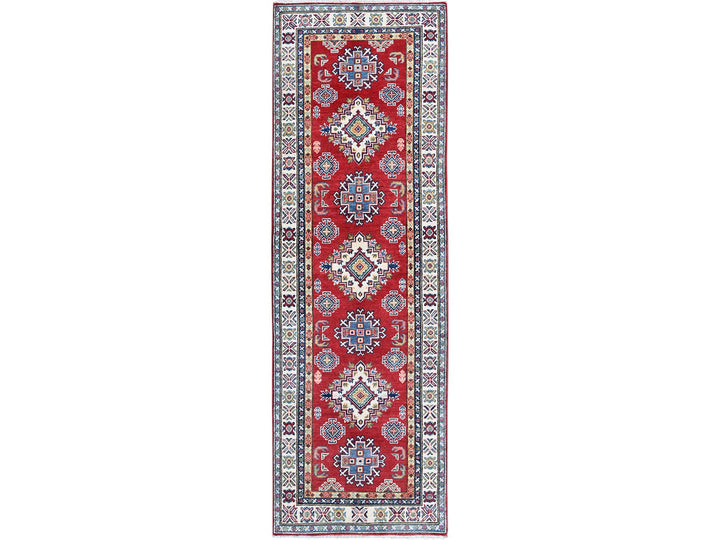 2'8" x 8'2" New Hand Knotted Red Wool Runner Oriental Rug - MOA102462