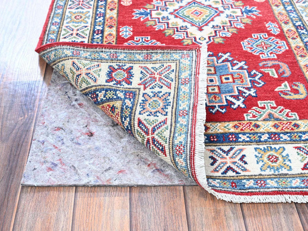 2'8" x 8'2" New Hand Knotted Red Wool Runner Oriental Rug - MOA102462