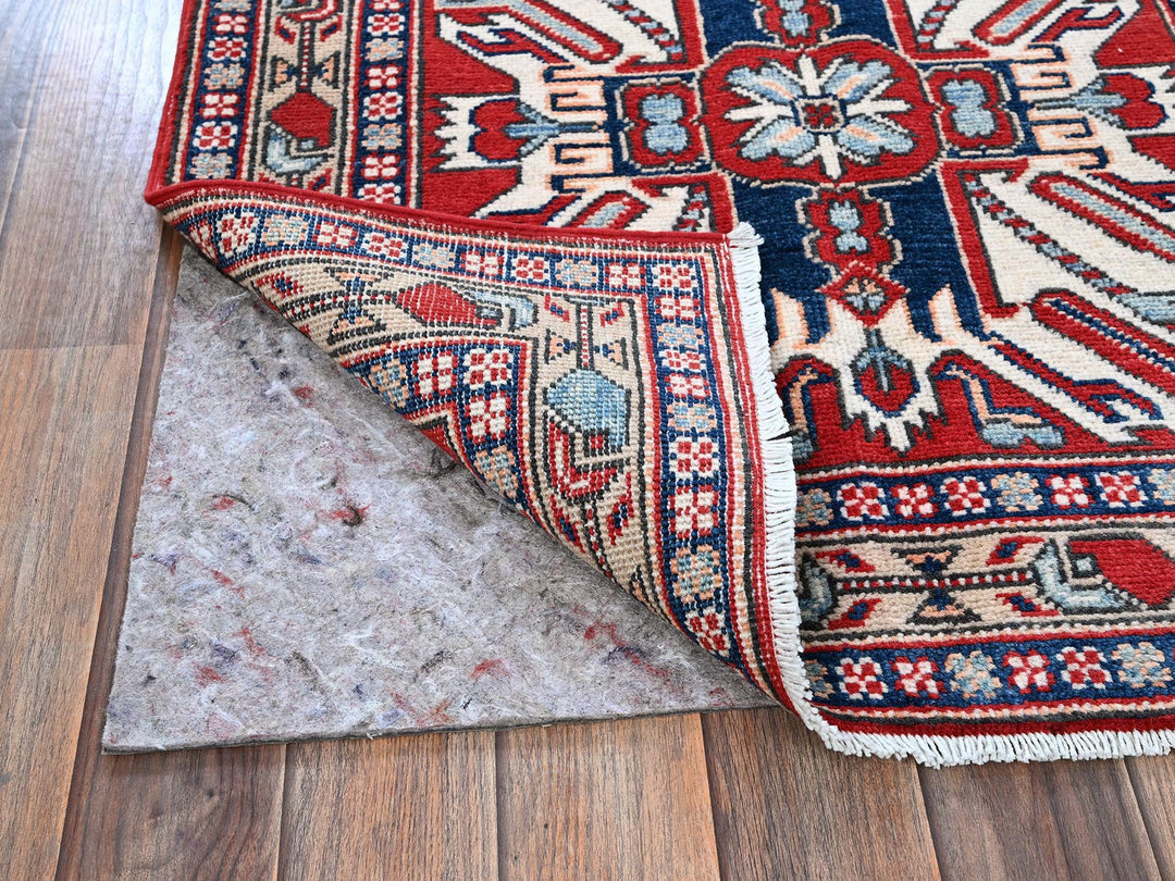 2'9" x 9'10" New Hand Knotted Red Wool Runner Oriental Rug - MOA102466
