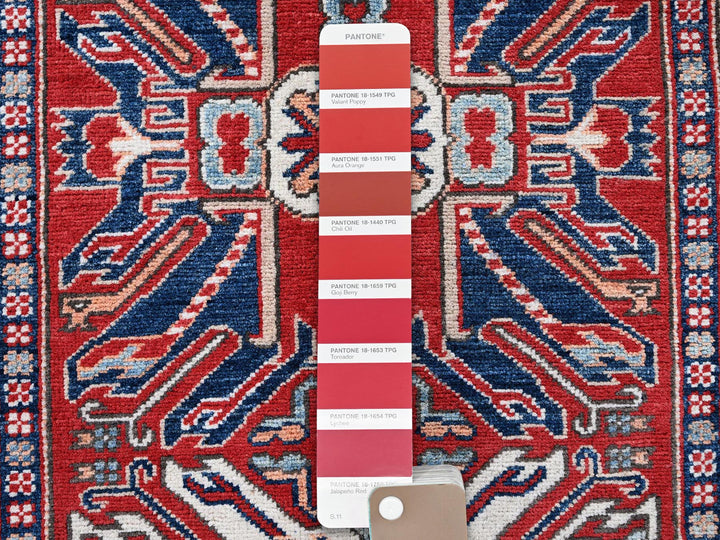 2'9" x 9'10" New Hand Knotted Red Wool Runner Oriental Rug - MOA102466