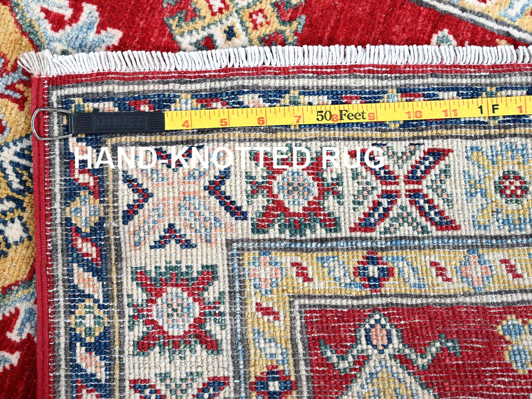 2'7" x 8'1" New Hand Knotted Red Wool Runner Oriental Rug - MOA102468