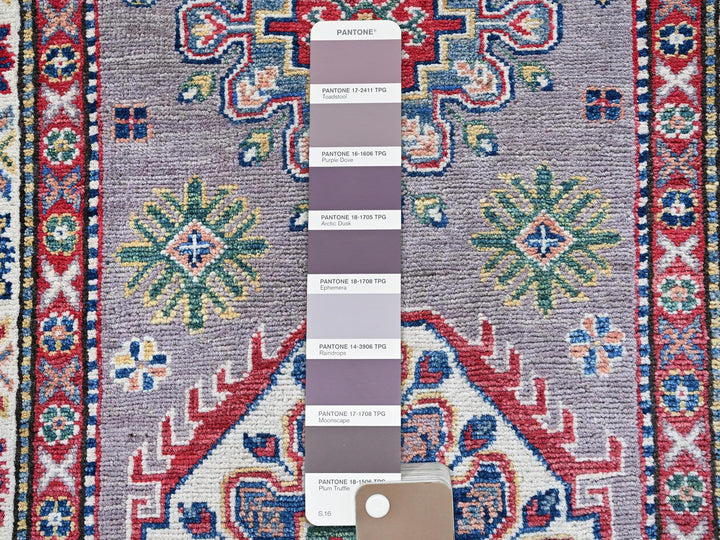 2'9" x 12'6" New Hand Knotted Grey Wool Runner Oriental Rug - MOA102472